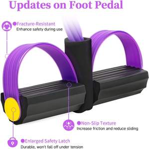<span class=keywords><strong>Banda</strong></span> <span class=keywords><strong>Elastica</strong></span> con Pedale per Yoga a Casa, Fascia <span class=keywords><strong>Elastica</strong></span> a Sei Tubi per Stretching Completo del Corpo, Assistenza per Addominali, Disponibile Immediatamente - Product Image 4