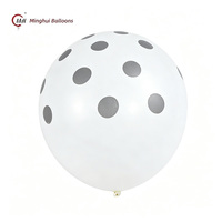 Ballons en latex à pois, 12 pouces, multicolores, grands ballons imprimés à pois pour les décorations de fête d'anniversaire, de baby shower, de mariage