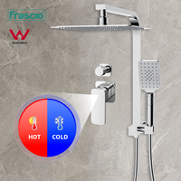 Frascio Filigrane Laiton Chaud Froid Robinet Mitigeur Bain-Douche avec Inverseur Finition Polie Mitigeur Douche Dissimulée