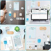 Cartoon bloc-notes auto-adhésif Bundle écriture bloc-notes 550 feuilles infirmière notes autocollantes pour étudiant infirmier essentiel cadeau en gros