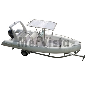 Bateau gonflable français à <span class=keywords><strong>coque</strong></span> rigide en fibre de verre oca Hypalon, bateau côtelé de 6.80m, à vendre - Product Image 6