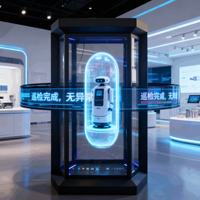 ZhuXin OEM Affichage holographique interactif alimenté par l'IA pour la vente au détail avec reconnaissance gestuelle et fonctions de kiosque numérique