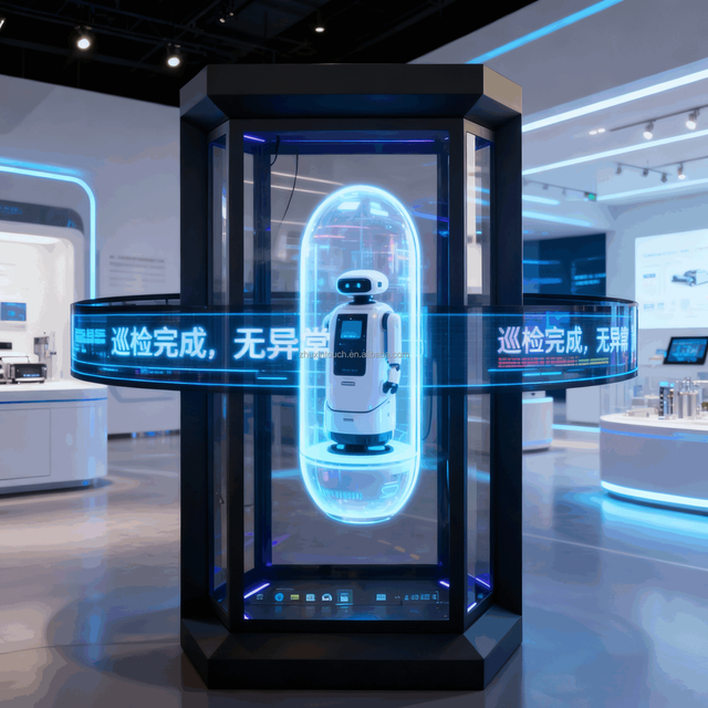 ZhuXin OEM AI-Powered Interactive Holographic Display for Retail with Gesture Recognition and Digital Kiosk Functions