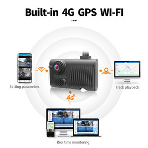 Mới nhất 4g Ai Xe Máy ảnh Dash Cam ghi lại bên trong ADAS DMS cmsv6 Xe DVR ống kính kép thông minh Dashcam GPS - Product Image 2