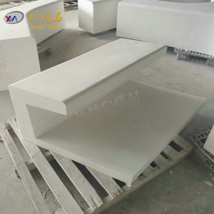 ม้านั่งหินวิเศษ UHPCGRC สีขาวสำหรับกลางแจ้ง ผลิตตามสั่งสำหรับโครงการจัดสวน - Product Image 4