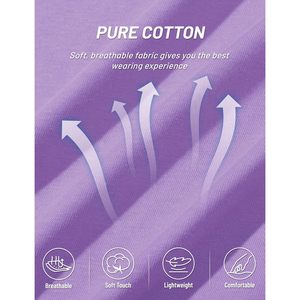 T-shirt à manches longues pour homme TACVASEN, col rond, 100% coton, respirant, tricoté, uni, basique, sous-vêtement, coupe confortable - Product Image 3