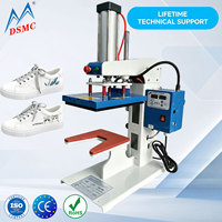 Machine d'impression de logos sur chaussures à double station, presse à chaud à plat, machine de transfert par sublimation