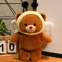 Peluche Ours Mignon, Cochon, Pingouin Transformable en Abeille – Cadeau Idéal pour Enfants, Coussin Compagnon – Vente Flash