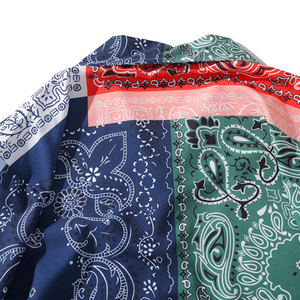 Harajuku Casual Printed Short Sleeve Breathable Woven Mandarin Collar Summer Beach Hawaiian Designer Shirts Custom Printing - Product Image 5