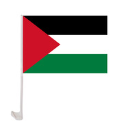 Drapeaux de voiture personnalisés en polyester 100 % pour les agences de voyage, avec des motifs de pays tels que l'Allemagne, le Nigéria, le Canada, la Palestine, la Turquie
