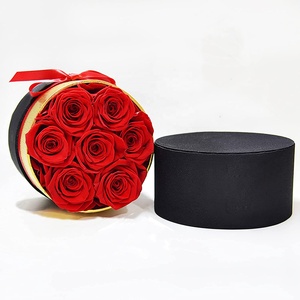 Custom Handmade Long Lasting Preserved Red Roses Decorative Flower Gifts Eternal Flower Rose Box For 2022 Valentine's Mother Day