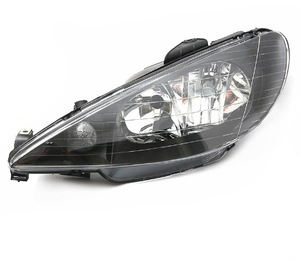 Ensemble Phare Avant D'Origine pour Peugeot <span class=keywords><strong>206</strong></span> T11 2006-2013, Phares Cristal Noirs 087275 087276 - Product Image 2