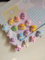 Breloques animales Kawaii en résine à dos plat pour épingles à cheveux, scrapbooking, bijoux DIY, artisanat et accessoires de décoration