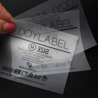 Étiquettes écologiques personnalisées avec Logo de marque et transfert thermique, lavables pour les vêtements, 100 pièces
