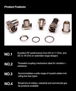 Precio de conector tipo N hembra recto para cable coaxial UT141 - Product Image 3
