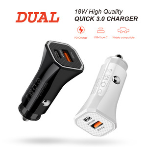 ที่ชาร์จโทรศัพท์มือถือคุณภาพสูงขายดีปี 2024 รุ่นมินิ QC3.0+PD18W ที่ชาร์จในรถยนต์แบบ USB ราคาถูก สำหรับ Iphone X 11 12Pro Samsung Galaxy - Product Image 3