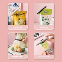 Lot de 6 clips d'étanchéité en plastique de forme mignonne pour collations Joint alimentaire en sac étanche à l'humidité pour usage domestique pour les croustilles et autres collations