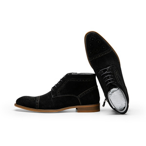 Zapatos Oxford de Hombre, Modelo 2026, de Cuero Genuino, Retro, Modernos, Grabados en Inglés, con Cordones Mate y Punta en Pico - Product Image 1