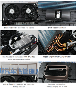 نظام تكييف هواء بالجملة للشاحنات 12 فولت، نظام تكييف عالمي للسيارات والشاحنات - Product Image 5
