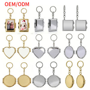 Porte-clés miroir elliptique, miroir pliable en métal personnalisé, miroir cosmétique compact portable, miroir de courtoisie avec porte-clés - Product Image 6