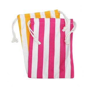 Serviette de plage et sac personnalisés écologiques, sans sable, à rayures - Product Image 1