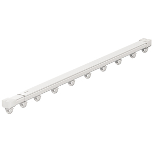 Double Track Integrated Telescopic <b>Curtain</b> Rail Adjustable Aluminum <b>Curtain</b> Window Track - Product Image 2