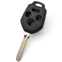 Coque de clé de voiture 4 boutons pour télécommande automobile, avec lame vierge TOY43R, boîtier de remplacement, pièces de rechange pour clé de véhicule