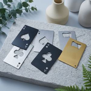 Wholesale Novelty Spade Ace Poker Card Bottle Opener, Unique Credit Card Shape Stainless Steel Opener, Fun Gift for Beer Fans - Product Image 2