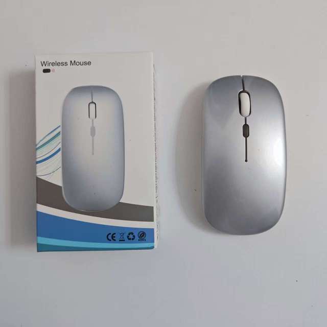 2026 New in Stock Dual Mode Wireless Mouse 2.4GHz/BT Rechargeable Silent Ultra-thin Ergonomic Mice for Laptop Mac Use