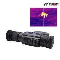 Visor Térmico HD 256x192/384x288/640x512 con Visión Nocturna, Telémetro Láser Digital, Visor de Caza con Accesorios Gratuitos