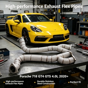 Kit di Tuning Avanzato per <span class=keywords><strong>Porsche</strong></span> <span class=keywords><strong>718</strong></span> GT4 GTS 4.0L, Downpipe Racing 2020 SS304 ad Alto Flusso per Miglioramento Prestazioni - Product Image 1