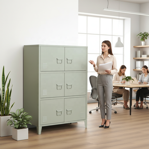 Armoire d'archives en acier, armoire de rangement pour entreprises et institutions, structure métallique, bonne performance anti-humidité - Product Image 4