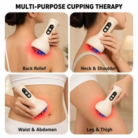 Masseur à ventouses intelligent avec logo personnalisé, appareil de thérapie infrarouge, soulagement des douleurs musculaires, alimentation USB, télécommande sans fil