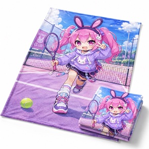 <span class=keywords><strong>Couverture</strong></span> en polaire polaire chaude personnalisée par sublimation et transfert de chaleur imprimée avec bande de dessin animé pour <span class=keywords><strong>couverture</strong></span> à usage décontracté pour hôtel maison - Product Image 4