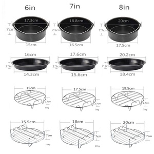 <span class=keywords><strong>COSORI</strong></span> Ninja Universal Air Fryer Accesorio 13PCs set Pizza pan, parrilla de barbacoa, botella de spray cepillo de silicona, clip anti-escaldado - Product Image 3