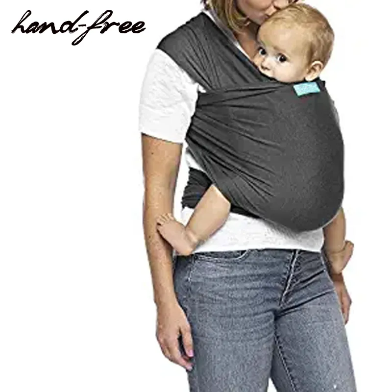 Original Stretchy Baby Sling Wrap Carrier Infant and Child Sling Simple Wrap Holder for Newborn Baby wearing