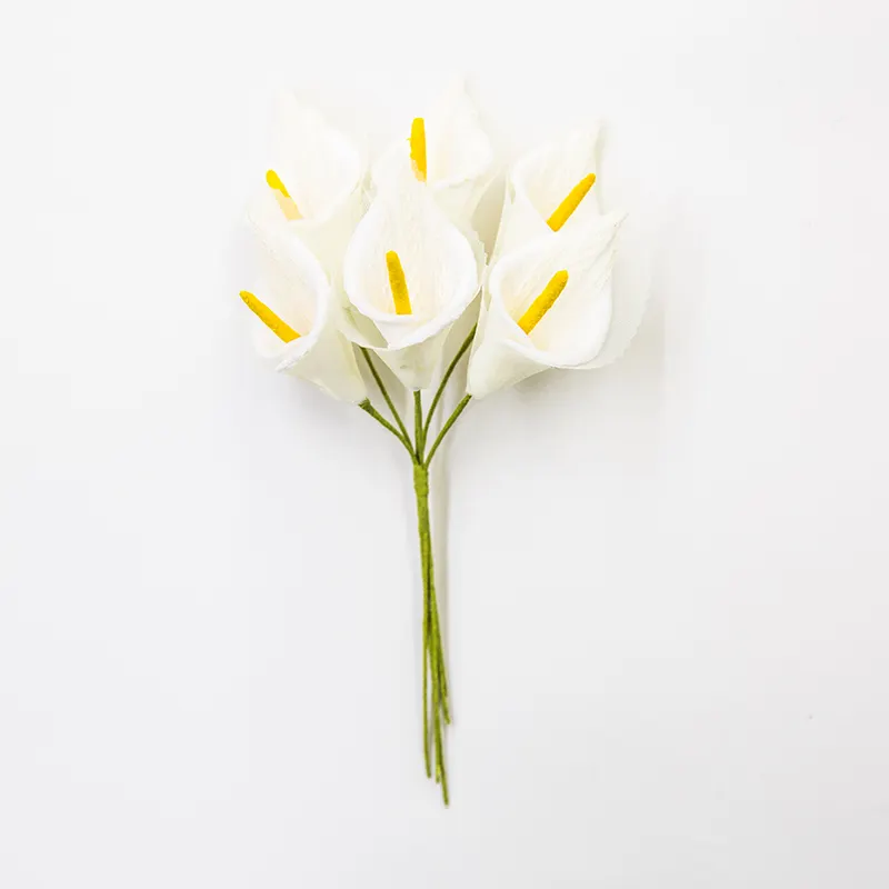 Artificial pe calla lily foam flower head accessories DIY handmade wholesale