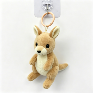 Customized Australian souvenir keychain,Kangaroo plush accessory for bags,Small plush toy gift for kids - Product Image 3