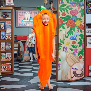 Carnival Halloween Children's Performance Clothing Carrot Cartoon Role Play Cosplay Makeup Ball Stage <strong>Outfit</strong> - Product Image 3