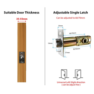 Serrure de porte numérique à empreintes digitales anti-espionnage avec application TTLock 5 en 1 pour la maison/<span class=keywords><strong>Airbnb</strong></span>/appartement - Product Image 5