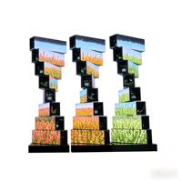Affichage LED rotatif double face personnalisé en usine, P2.5 900cd, multi-couches rotatives