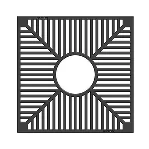 Iron cast tree pomd pool grate ductile iron parts tree grate gutter grating grid for gutter tree pool cover