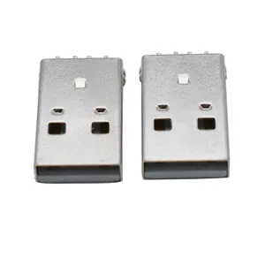 USB 2.0 AM180 תואר כיור סוג זכר תקע מחבר שקע טעינה SMT usb זכר מחבר שקע