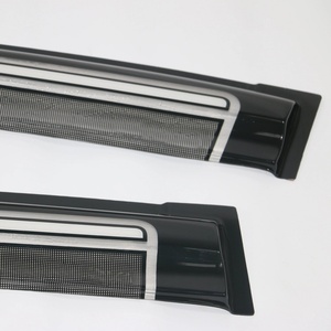 แผ่นบังแดดรถยนต์ KQD สำหรับ Nissan NP200 ปี 2008-2014 สีดำและสีขาว วัสดุ PMMA ติดตั้งด้วยเทป 3M - Product Image 2