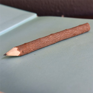 Crayons de couleur en écorce de bois écologiques avec logo personnalisé, lot en vrac, style rustique pour cadeaux spéciaux - Product Image 3
