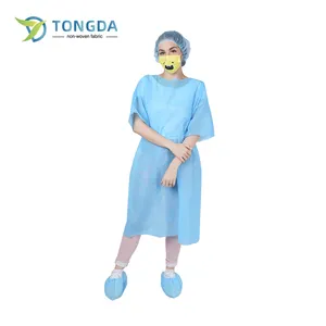 Hospital Patient Medical Protection Clothing Disposable Isolation Gown with Knitted Cuffs