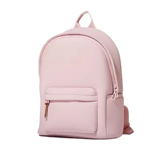 ODM防水粉色氯丁橡胶背包儿童背包书包学生健身房背包