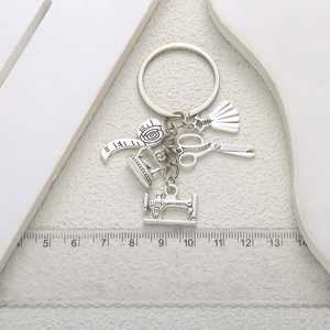 Ciseaux de couture, ruban à mesurer, porte-clés <span class=keywords><strong>jupe</strong></span> de ballet, accessoires de pendentif, chaîne de téléphone <span class=keywords><strong>DIY</strong></span>, pendentif <span class=keywords><strong>portefeuille</strong></span> - Product Image 5