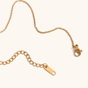 Nova Chegada Simples 18K Banhado A Ouro Aço Inoxidável Cruz Crucifixo Pingente Colar Jóias Para As Mulheres - Product Image 5