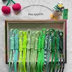 Cordón trenzado colorido, correa de muñeca anudada a mano, colgante de cuerda DIY para llavero, cordón para colgar en bolsos y teléfonos móviles - Product Image 2